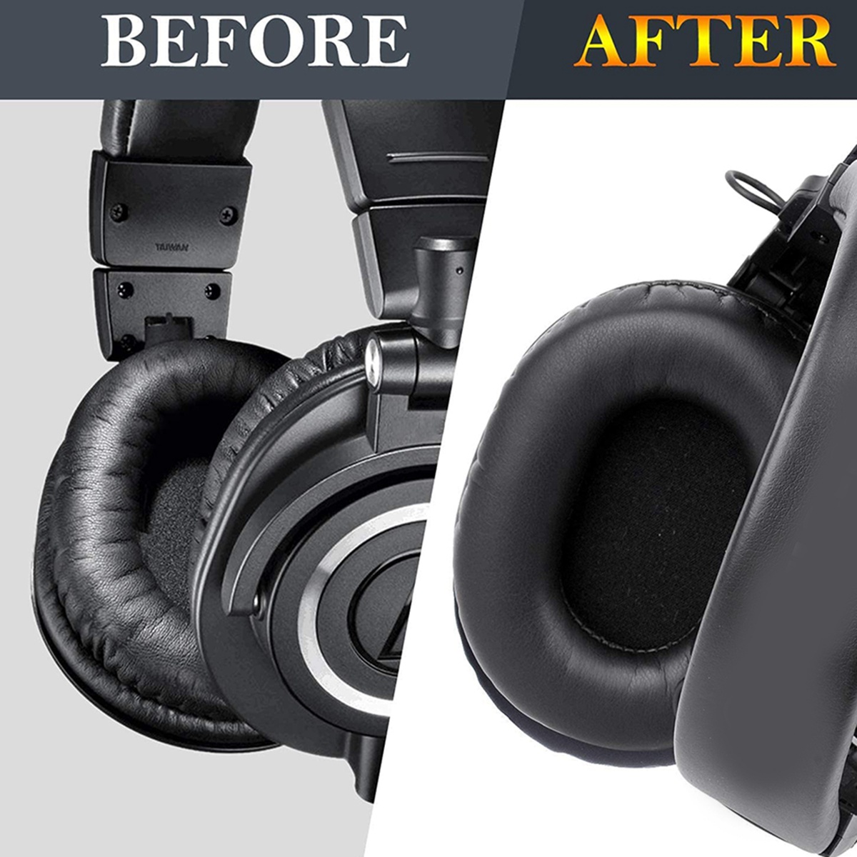 Audio Technica Headphone Ath-M20X - Almofadas de Substituição AED6-M50X Compatíveis com