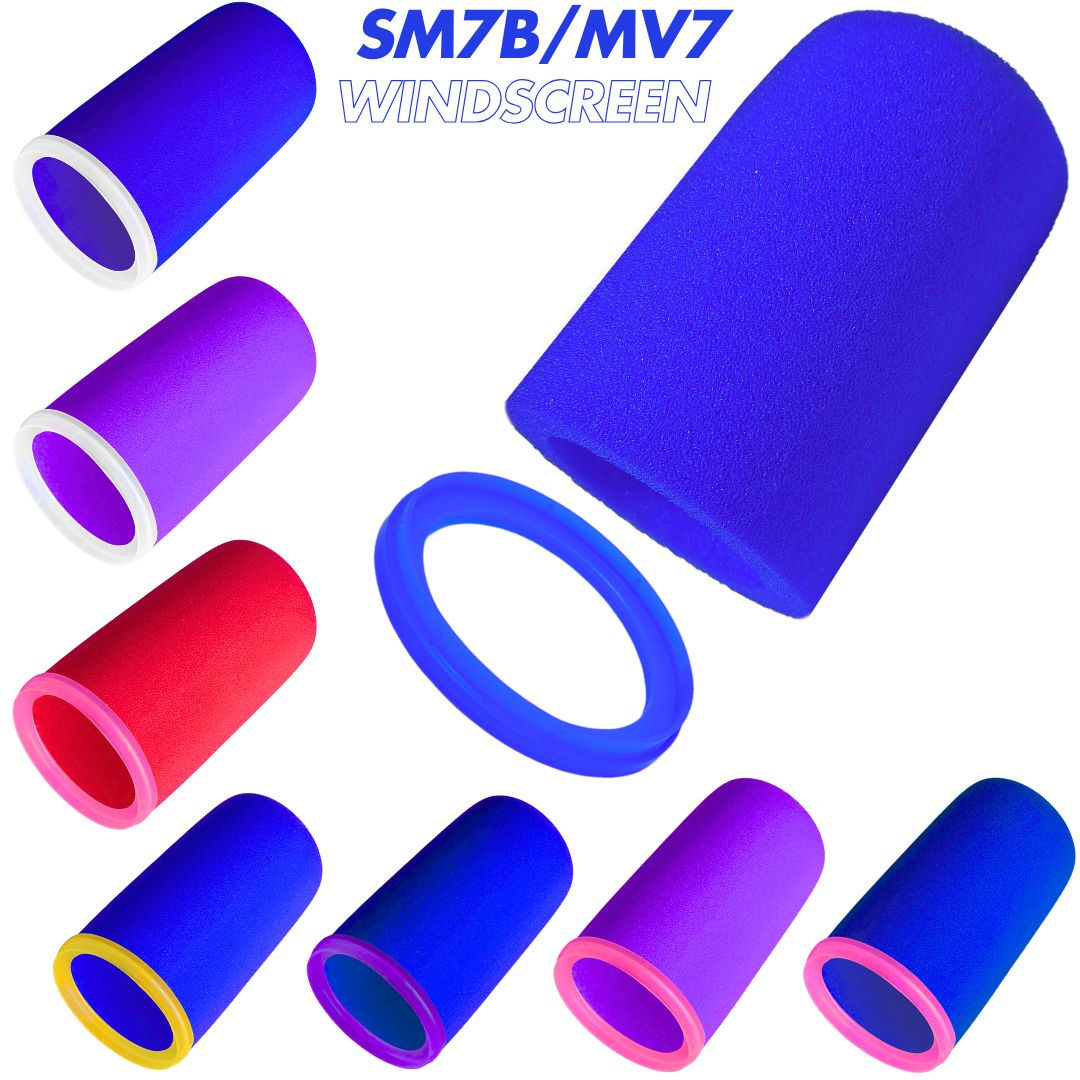 Shure Mic Mv7 - Espuma de alta densidade do pára-brisas