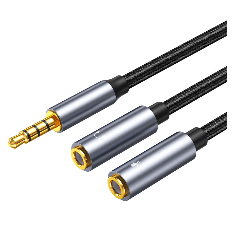 Earphone Splitter Jack - 3.5mm jack aux cabo de áudio