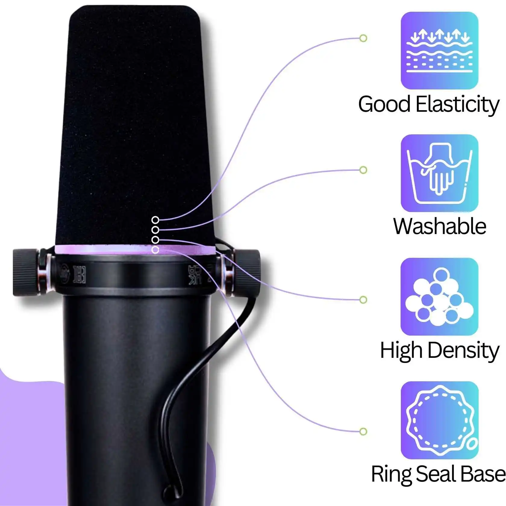 Filtro Pop para Microfone SM7, - Shure Mic Sm7B avaliação e preço