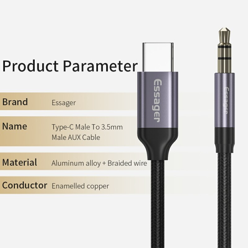 Essager Adaptador USB C para A - Earphone Splitter Jack avaliação e preço